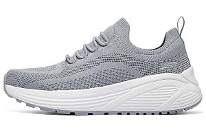 Skechers Cushioned Wear-Resistant Breathable Low-Top Casual Shoes Men's Gray