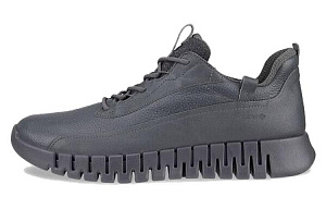 Ecco Cushioned Slip-Resistant Low-Top Casual Shoes Men's Magnet Gray