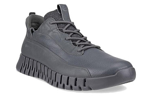 Ecco Cushioned Slip-Resistant Low-Top Casual Shoes Men's Magnet Gray 1 2856917