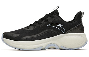 Anta Chong Run Collection Bubbles 4th Generation Anti-Slip Wear-Resistant Low-Top Running Shoes Women's Black Beige