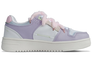 LiNing Anti Slip Wear Resistant Low Top Skateboard Shoes Women's White Purple 1 2857283