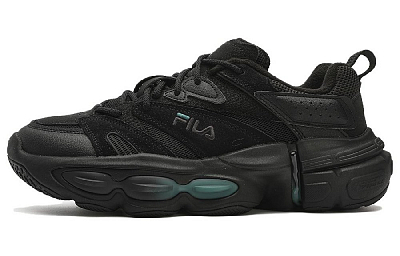 FILA ET Anti-Slip Wear-Resistant Low-Top Running Shoes Men's Black