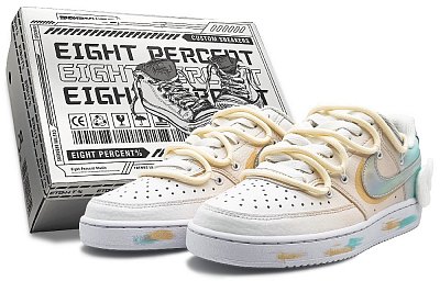 Nike Court Vision 1 Low Laser Low-Top Skateboard Shoes Women's Yellow Green