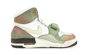 Jordan Legacy 312 High-Top Vintage Basketball Shoes Men's Brown Red 1 2864551