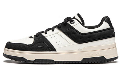 LiNing Tianji 2.0 Slip-Resistant Cushioning Wear-Resistant Lightweight Low-Top Skateboard Shoes Women's Black White