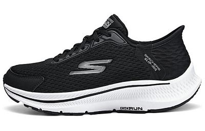 Skechers Anti-Slip And Wear-Resistant Breathable Low-Top Casual Shoes Women's Black White