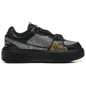 MLB Chunky Liner Wear-Resistant Height Increasing Low-Top Skateboard Shoes Unisex Black 1 2868687