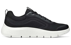 Skechers Go Walk Fle Low Top Casual Shoes Men's Black White 1 2868726