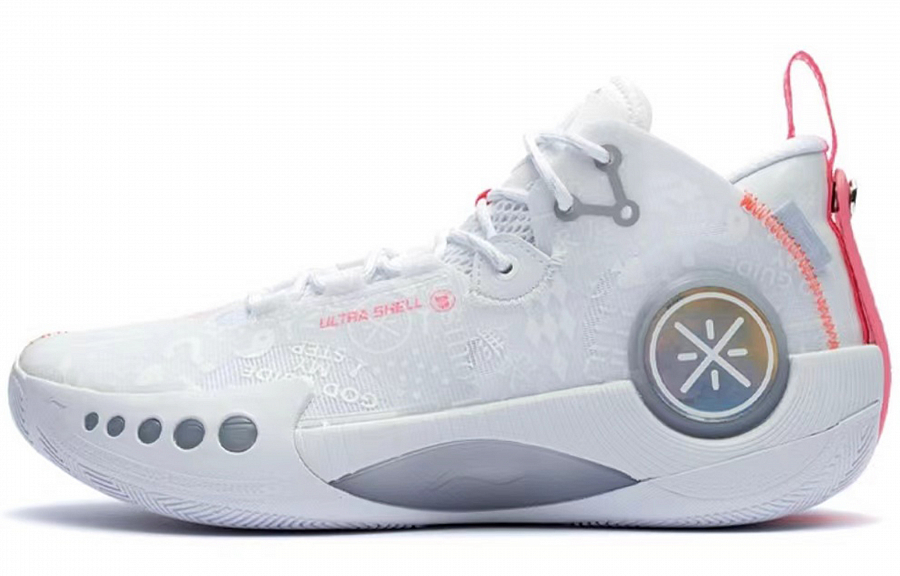 LINING Basketball Shoes Men's Mid top White/Blue/Pink купить в интернет-магазине Yoocart с быстрой доставкой по России.