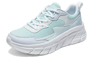 Skechers Cushioning Wear-Resistant Low-Top Casual Shoes Women's Blue White 1 2869494