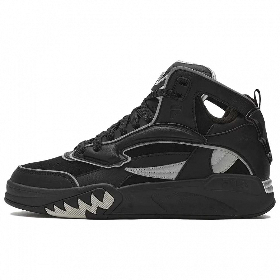 FILA FUSION DESPERADO LOW Cushioning Wear-Resistant Mid-Top Basketball Shoes Men's Black Silver купить в интернет-магазине Yoocart с быстрой доставкой по России.