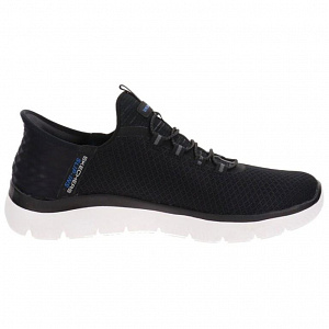 Skechers Sport Cushioned Wear-Resistant Breathable Low-Top Casual Shoes Men's Black White 1 2870452