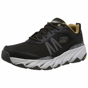 Skechers Breathable Lightweight Low-Top Trail Running Running Shoes Men's Black Blue 1 2870486