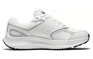 Skechers Go Run Consistent 2.0 Cushioning Wear Resistant Low Top Running Shoes Women's White Silver 1 2871166