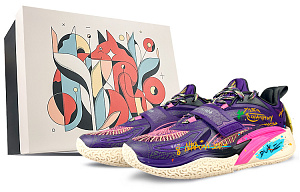 Anta KAI 1 Cushioning Anti-Slip And Wear-Resistant Low-Top Basketball Shoes Men's Purple Pink