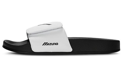 Mizuno Slide Slippers Unisex Black White
