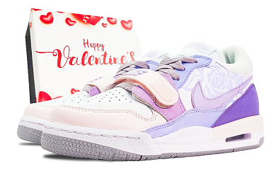 Jordan Legacy 312 Low Top Vintage Basketball Shoes Women's Pink Purple
