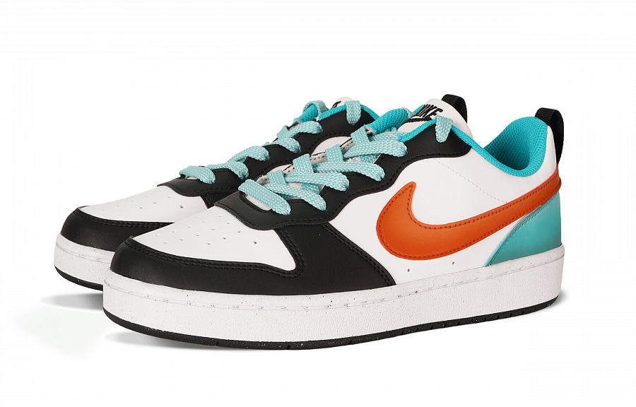 Nike Court Borough Low Top Skateboard Shoes GS Green Orange купить в интернет-магазине Yoocart с быстрой доставкой по России.
