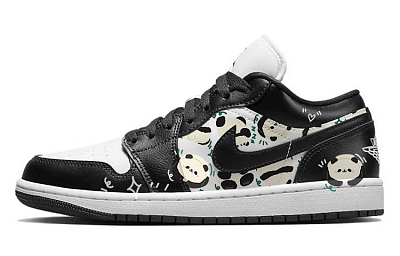 JORDAN Air JORDAN 1 Vintage Basketball Shoes Women's Low Top Black/White