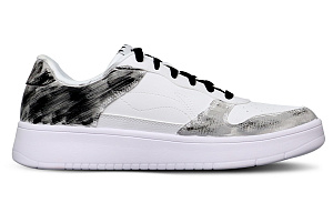 LiNing Sports Life Collection Anti-Slip And Wear-Resistant Breathable Low-Top Skateboard Shoes Men's White Black 1 2875476