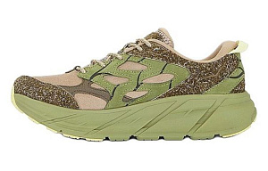 HOKA ONE ONE Clifton LS Anti Slip Wear Resistant Low Top Running Shoes Men's Green