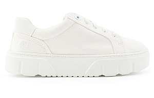 Timberland Laurel Court Low Lace Up Sneakers 'White Canvas' Women's 1 2877964