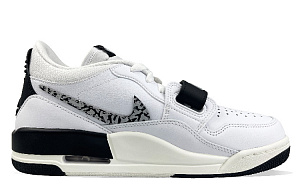 Jordan Legacy 312 Slip-Resistant Mid-Top Vintage Basketball Shoes Men's Black White 1 2878356