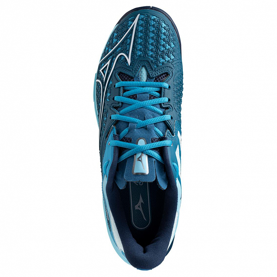 Mizuno Cushioned Anti-Slip Wear-Resistant Moisture-Wicking Low-Top Tennis Shoes Men's Blue