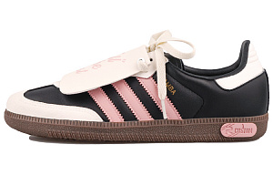 Adidas Originals Samba RISK Neon Sweetheart Slip Resistant Cushioning Low Top Skateboard Shoes Unisex Black Pink 1 2878524