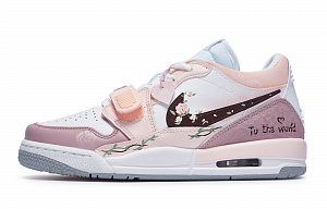 Jordan Legacy 312 811 Manufacture Rose Half Sugar Low-Top Vintage Basketball Shoes Women's Pink White Brown 1 2878560