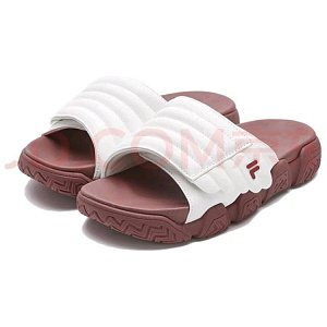 FILA FUSION BUSTER Slide Slippers Women's White Brown 1 2879340