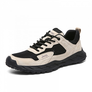 Jeep Low Top Outdoor Hiking Shoes Men's Sand 2 2879347