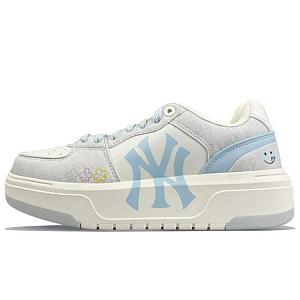 MLB Chunky Liner 24SS Wear-Resistant Slip-Resistant Low-Top Skateboard Shoes Unisex Blue Gray 1 2881487