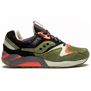 UBIQ x Saucony Grid 9000 Anti Slip Wear Resistant Low Top Casual Shoes Unisex Green Black 1 2881839