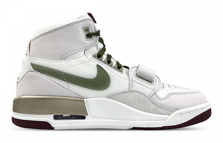 Jordan Legacy 312 Slip-Resistant High-Top Vintage Basketball Shoes Men's White Green купить в интернет-магазине Yoocart с быстрой доставкой по России.