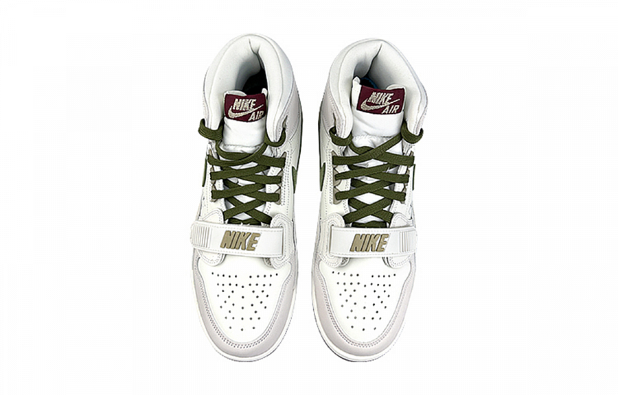 Jordan Legacy 312 Slip-Resistant High-Top Vintage Basketball Shoes Men's White Green купить в интернет-магазине Yoocart с быстрой доставкой по России.