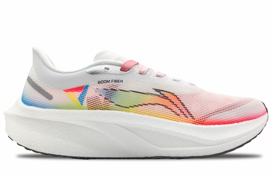 LiNing Feidian 4 Challenger Cushioning Low-Top Running Shoes Men's White Red Blue купить в интернет-магазине Yoocart с быстрой доставкой по России.