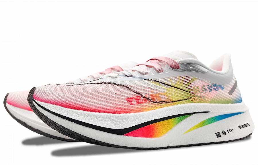 LiNing Feidian 4 Challenger Cushioning Low-Top Running Shoes Men's White Red Blue купить в интернет-магазине Yoocart с быстрой доставкой по России.