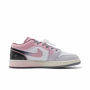 Jordan Air Jordan 1 Low Wear-Resistant Low-Top Vintage Basketball Shoes GS Black White Pink 1 2885718