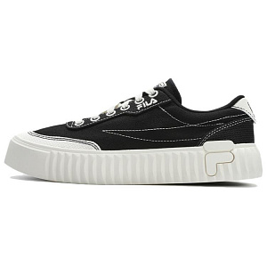FILA Gear 1S Cookie Shoes Low Top Canvas Shoes Women's Black White