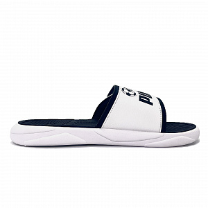 PUMA Royalcat Slip Resistant Slide Slippers Men's Black White 1 2886004