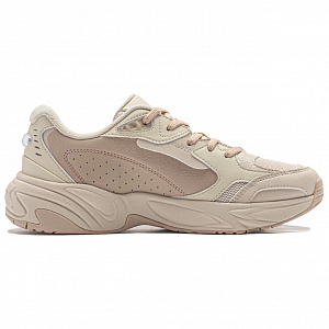 LiNing Tiger Whale Slip-Resistant Low-Top Casual Shoes Women's Beige 1 2886045