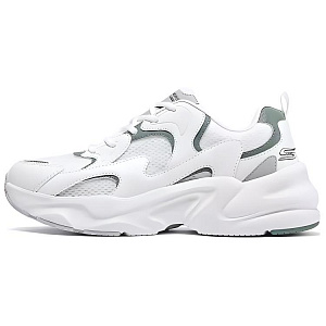 Skechers DLITES Low Top Chunky Sneakers Men's White Green