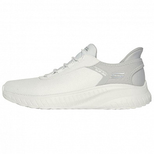 Skechers Slip Ins Low Top Running Shoes Men's White Gray