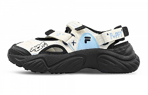 FILA FUSION Conch Beach Sandals Women's Black White Blue