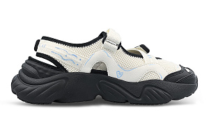 FILA FUSION Conch Beach Sandals Women's Black White Blue 1 2886726