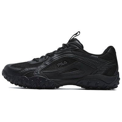 FILA PEBBLE Slip-Resistant Low-Top Casual Running Shoes Men's Black