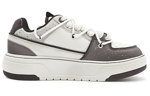 MLB Chunky Liner Low-Top Skateboard Shoes Unisex Gray White 1 2886877
