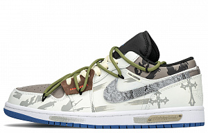 Jordan Air Jordan 1 Slip-Resistant Low-Top Vintage Basketball Shoes Men's Beige White Brown 1 2887145