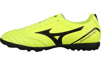 Mizuno Folgado Cushioned Slip-Resistant Soccer Shoes Men's Yellow Black